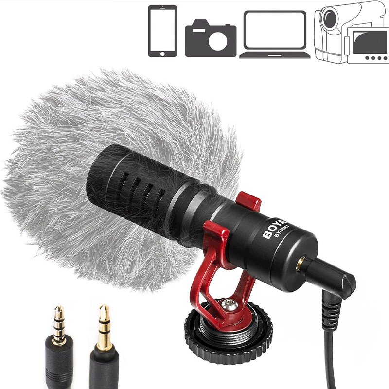 BOYA BY-MM1 UNIVERSAL Cardioid Shotgun Microphone DSLR Nikon Canon