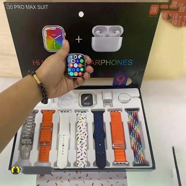 Smart watch with Earbuds Series 9 Smartwatch 11 in 1 Set With Adapter Wirel - Image 4