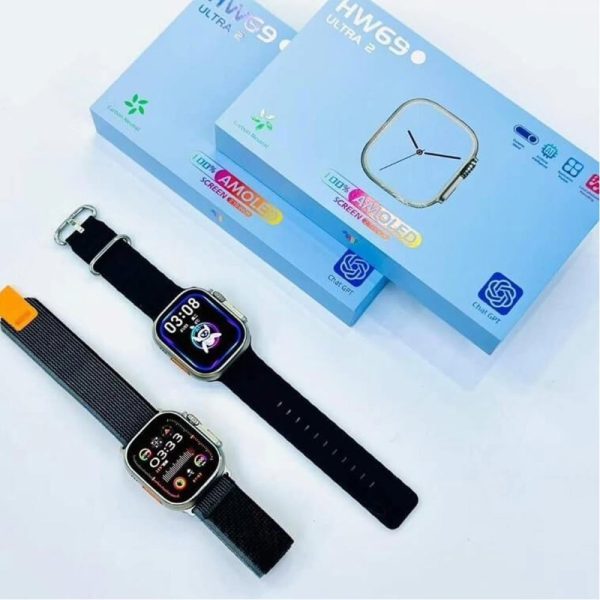 Ultra 2 SmartWatch Amoled 2.1 inch With ChatGPT Bluetooth Calling (Dual Style Straps) - Image 2