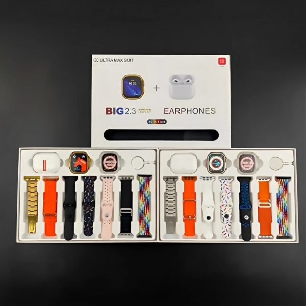 Ultra Max Suit Smartwatch with Earphones, 10-in-1 Set, Multi-Sport, Waterproof, Compatible with Android - Image 3