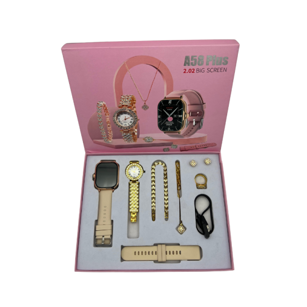 A58 Plus Ladies Smart Watch with Jewelry Gift Box - Image 3