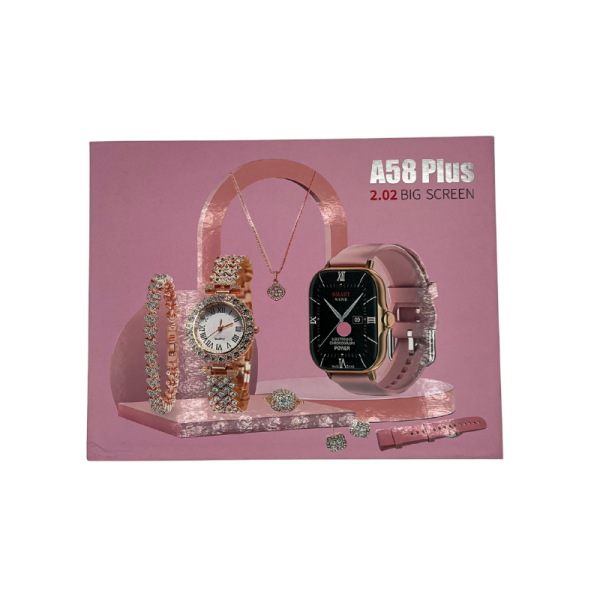 A58 Plus Ladies Smart Watch with Jewelry Gift Box - Image 2
